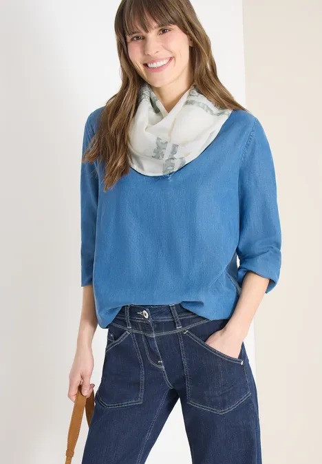 Foulard loop à rayures léopard vanilla white Foulard loop à rayures léopard vanilla white