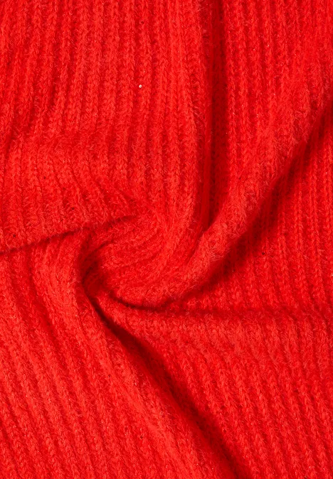 Driehoekige sjaal met glitter pumpkin orange