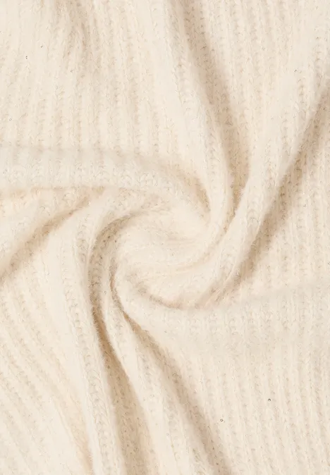 Dreieckstuch mit Glitzer creamy white