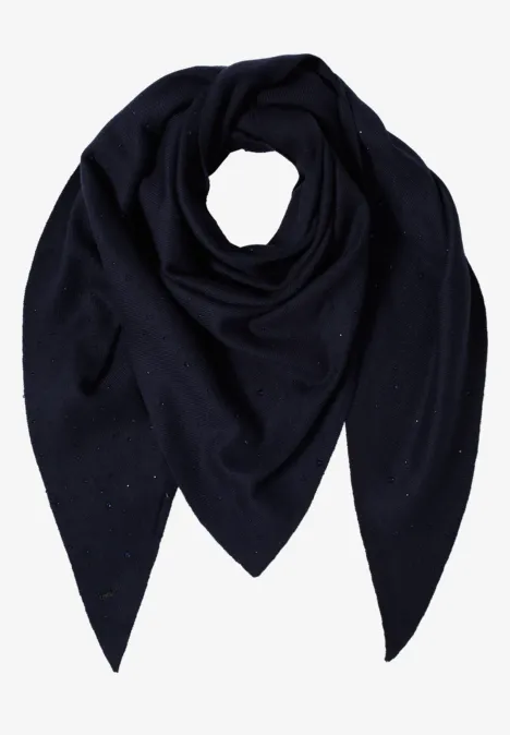 Schal mit Schmucksteinen urban dark blue
