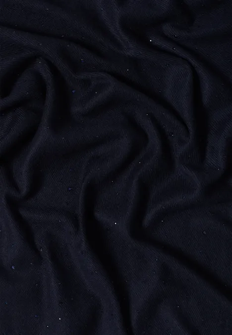 Schal mit Schmucksteinen urban dark blue
