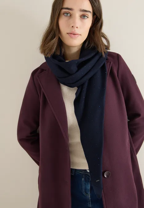 Schal mit Schmucksteinen urban dark blue