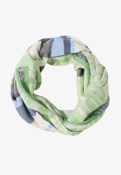 Strukturmix Loop-Schal bamboo green