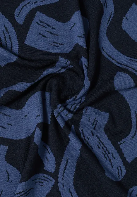 Foulard triangulaire à motifs universal blue Foulard triangulaire à motifs universal blue