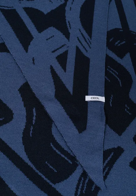 Foulard triangulaire à motifs universal blue Foulard triangulaire à motifs universal blue