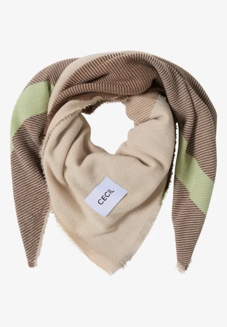 Gemustertes Tuch urban taupe