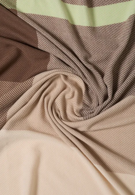 Foulard à motifs urban taupe