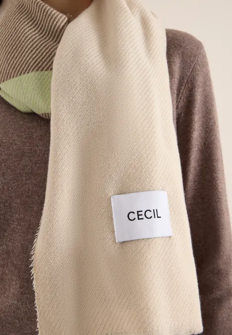 Foulard à motifs urban taupe