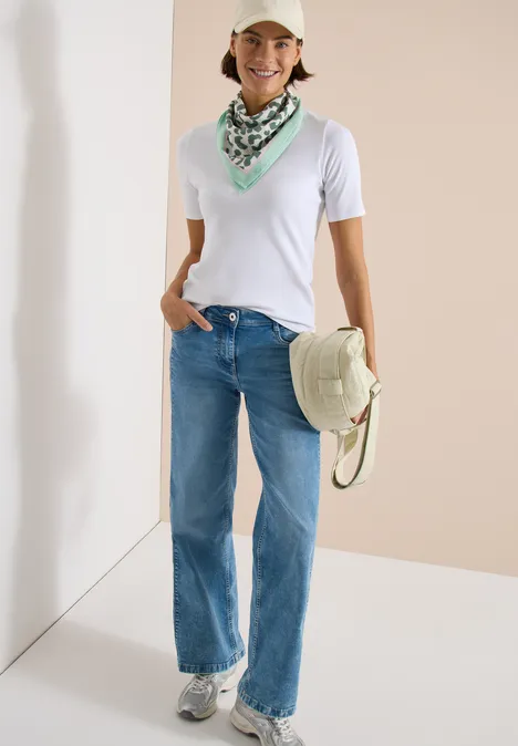 Bandana ze strukturą i nadrukiem leo macadamia beige Bandana ze strukturą i nadrukiem leo macadamia beige