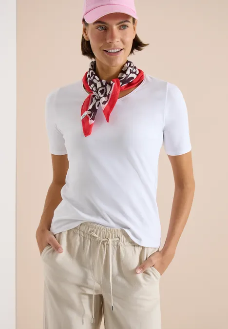 Bandana ze strukturą i nadrukiem leo rich burgundy Bandana ze strukturą i nadrukiem leo rich burgundy