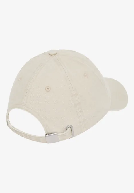Cap mit Stickerei macadamia beige