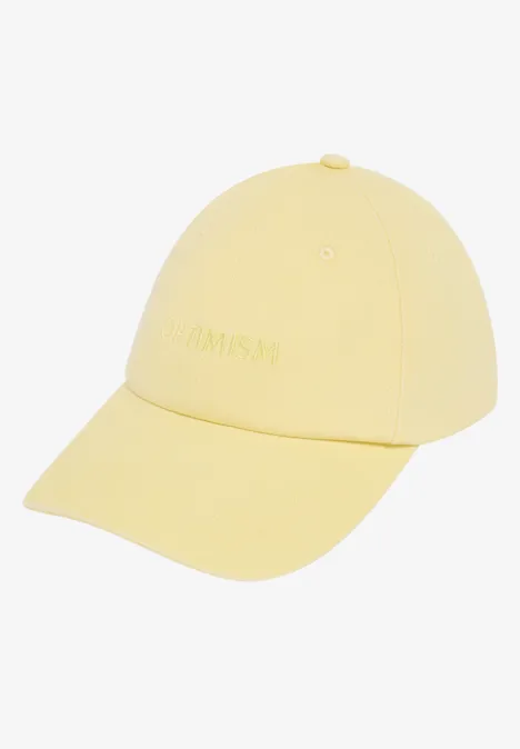 Cap mit Stickerei butter yellow