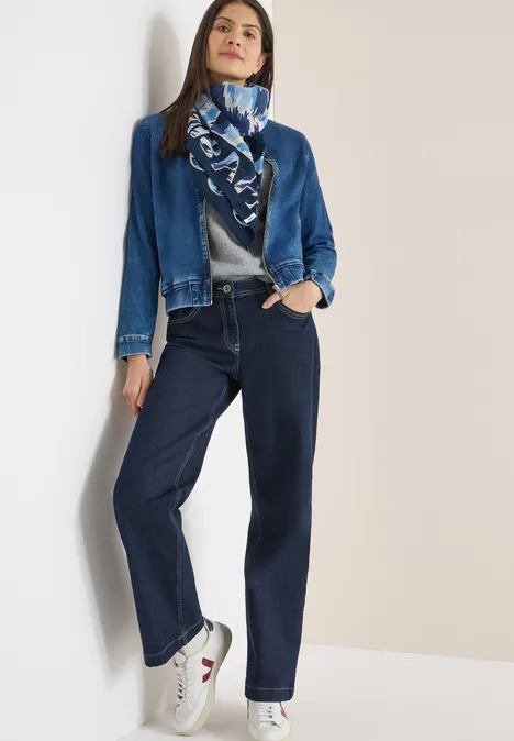 Gemustertes Tuch universal blue