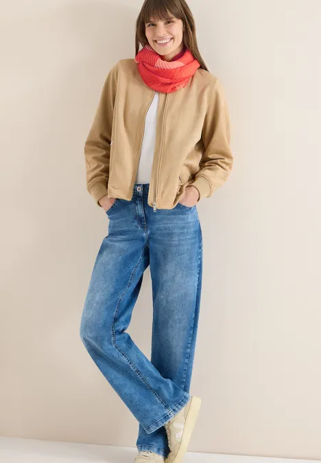 Plisowany szalik cherry tomato orange