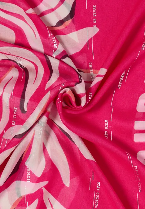 Loop Schal mit Folienprint beetroot pink Loop Schal mit Folienprint beetroot pink