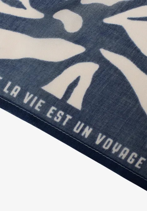 Schal mit Tape Detail sporty denim blue