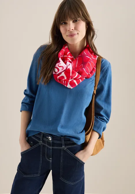 Foulard loop avec motif graphique glazed apple red