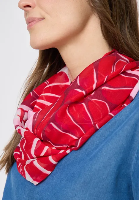 Foulard loop avec motif graphique glazed apple red