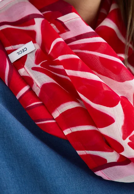 Foulard loop avec motif graphique glazed apple red