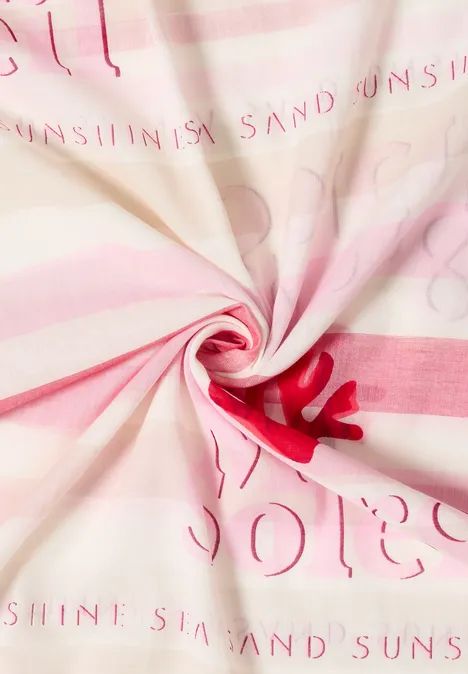 Écharpe loop avec motif à rayures vanilla white Écharpe loop avec motif à rayures vanilla white