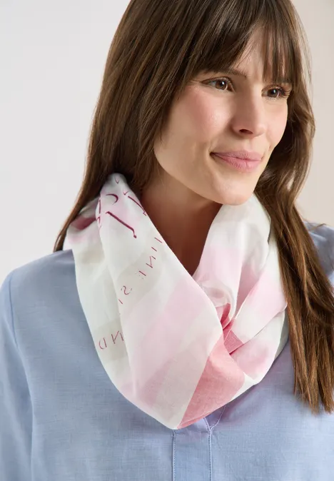 Écharpe loop avec motif à rayures vanilla white Écharpe loop avec motif à rayures vanilla white