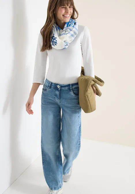 Écharpe loop avec motif à rayures universal blue Écharpe loop avec motif à rayures universal blue