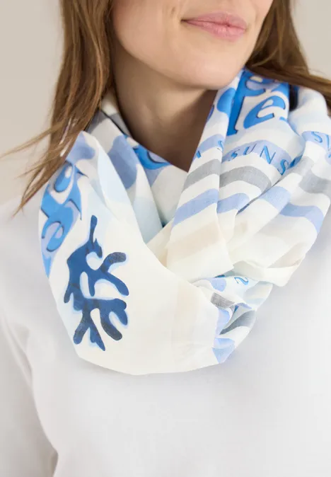 Écharpe loop avec motif à rayures universal blue Écharpe loop avec motif à rayures universal blue