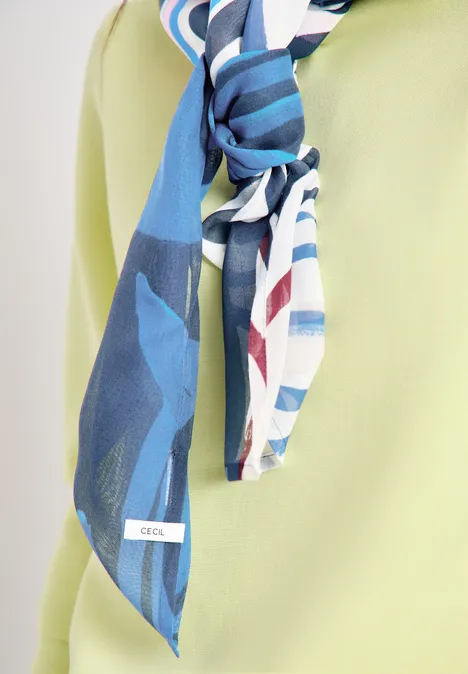 Foulard à motifs en modal universal blue