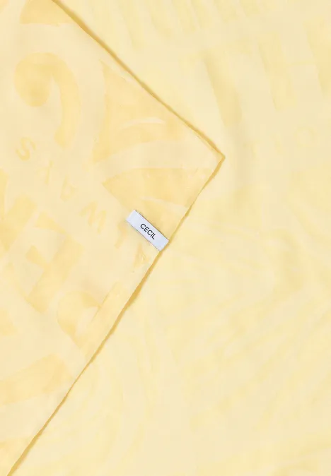 Loop-Schal im Ausbrenner-Look buttermilk yellow