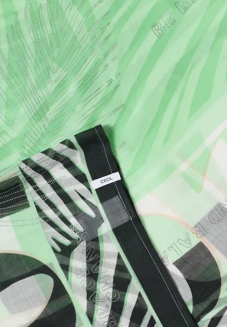 Loop-Schal mit feinen Foliendetails juicy lime