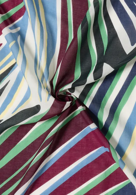 Dreieckstuch mit grafischem Muster palm breeze green