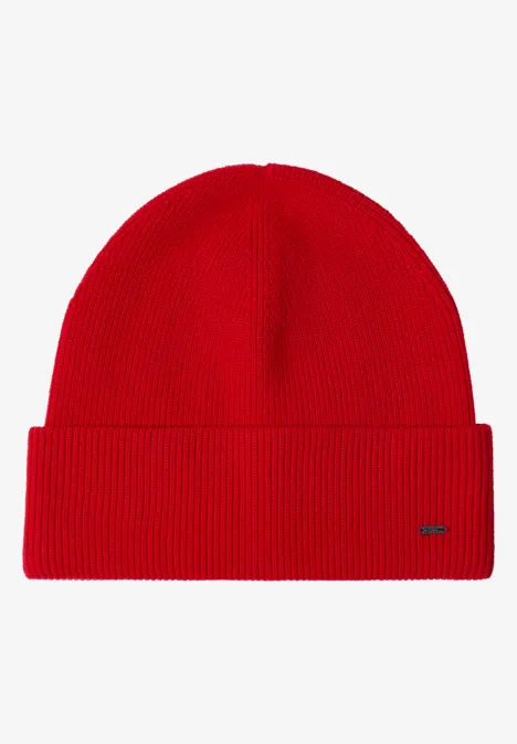 Bonnet uni flame red