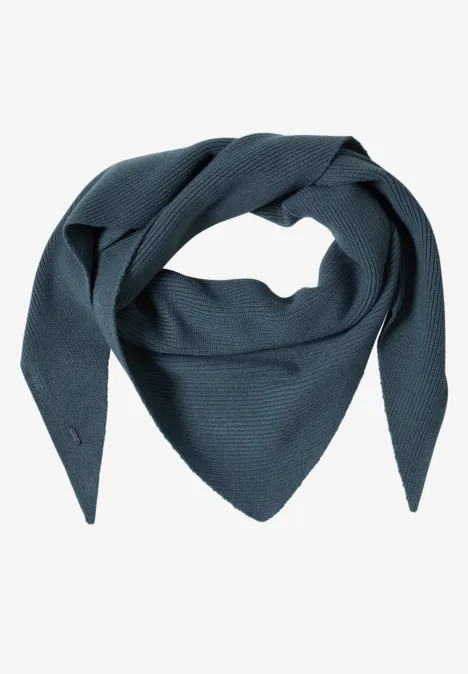 Foulard triangulaire uni mountain air blue