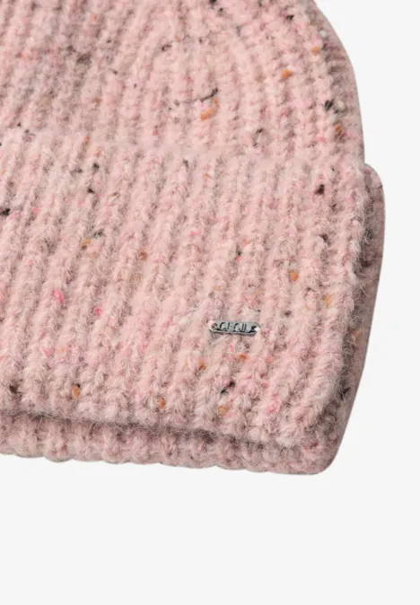 Czapka z domieszką wełny i wzorem melanżowym neps rose fog melange