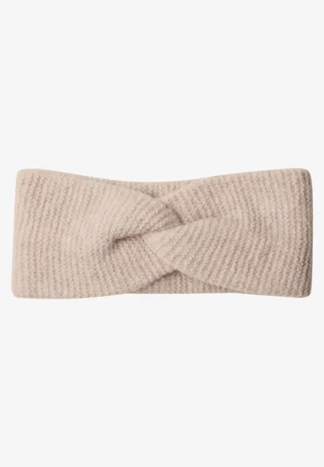 Opaska na głowę w stylu melanżowym powder beige melange
