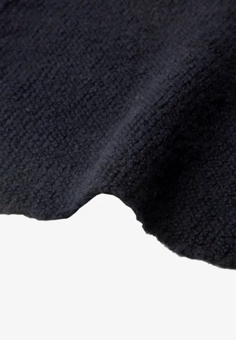 Szalik melanżowy w kształcie rombu dark navy blue