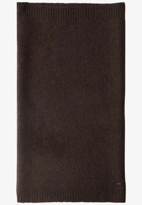 Szalik typu Loop o wyglądzie melanżowym choco sauce brown melange