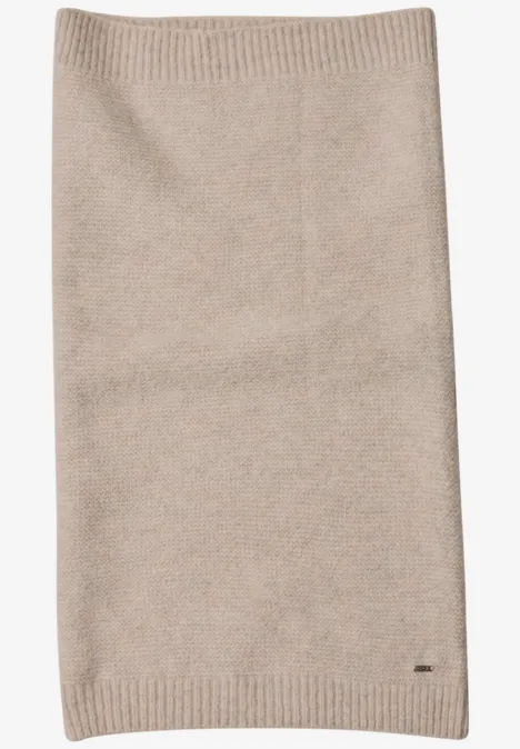 Szalik typu Loop o wyglądzie melanżowym powder beige melange
