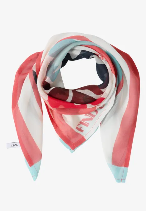 Modal bandana met print vanilla white
