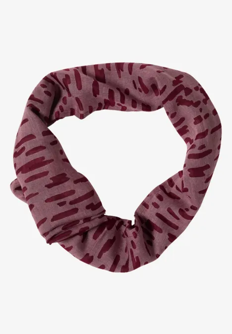 Écharpe Loop au look délavé red wine