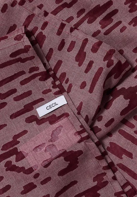 Écharpe Loop au look délavé red wine
