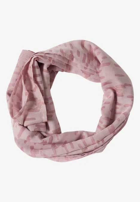 Écharpe Loop au look dévoré velvet rose