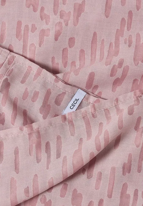 Écharpe Loop au look dévoré velvet rose