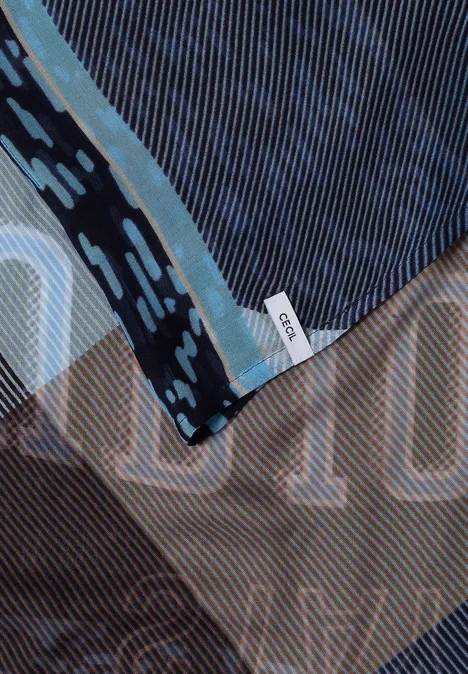 Écharpe Loop à imprimé patchwork urban dark blue