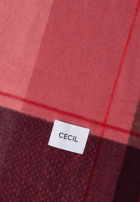 Kuscheliger Schal mit Fransen velvet rose
