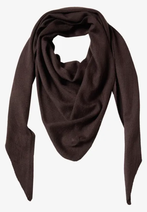 Dreieckstuch in Unifarbe truffle brown Dreieckstuch in Unifarbe truffle brown