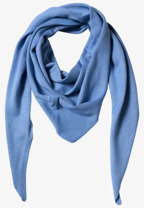 Dreieckstuch in Unifarbe north blue