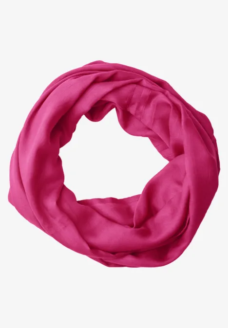 Loop-Schal in Unifarbe pink flash