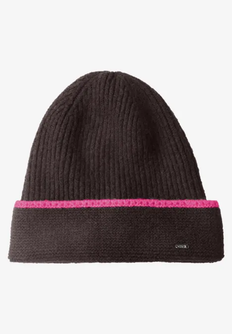 Bonnet à liseré contrastant truffle brown