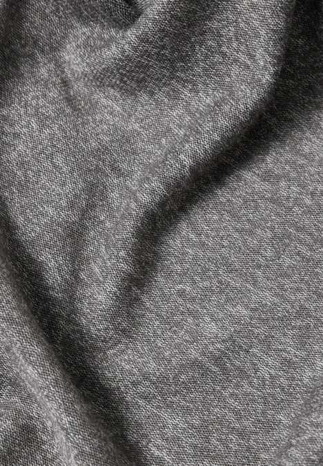 Driehoekige sjaal in effen kleur flint grey melange